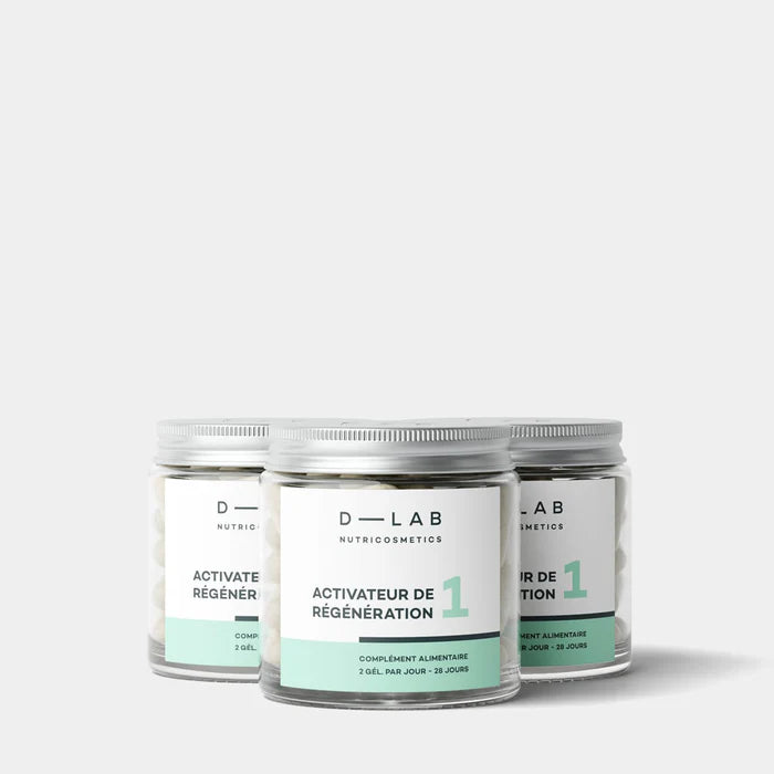 D-LAB Activateur de Régénération 1 mois – Peau Éclatante & Renouvellement Cellulaire (Capsules)