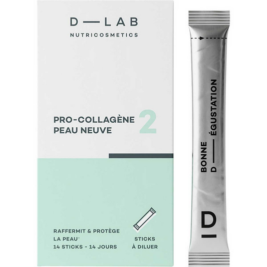 D-LAB Pro-Collagène Peau Neuve 14 Sticks – Anti-Âge, Hydratation & Fermeté Peau