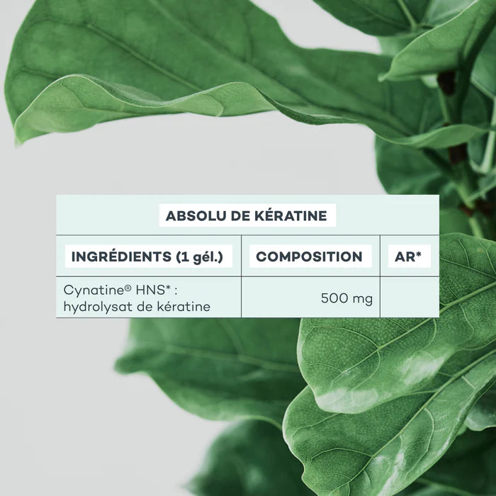 D-LAB Absolu de Kératine 3 mois – Anti-Chute & Renforcement Cheveux & Ongles (Comprimés)