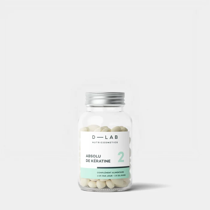 D-LAB Absolu de Kératine 3 mois – Anti-Chute & Renforcement Cheveux & Ongles (Comprimés)