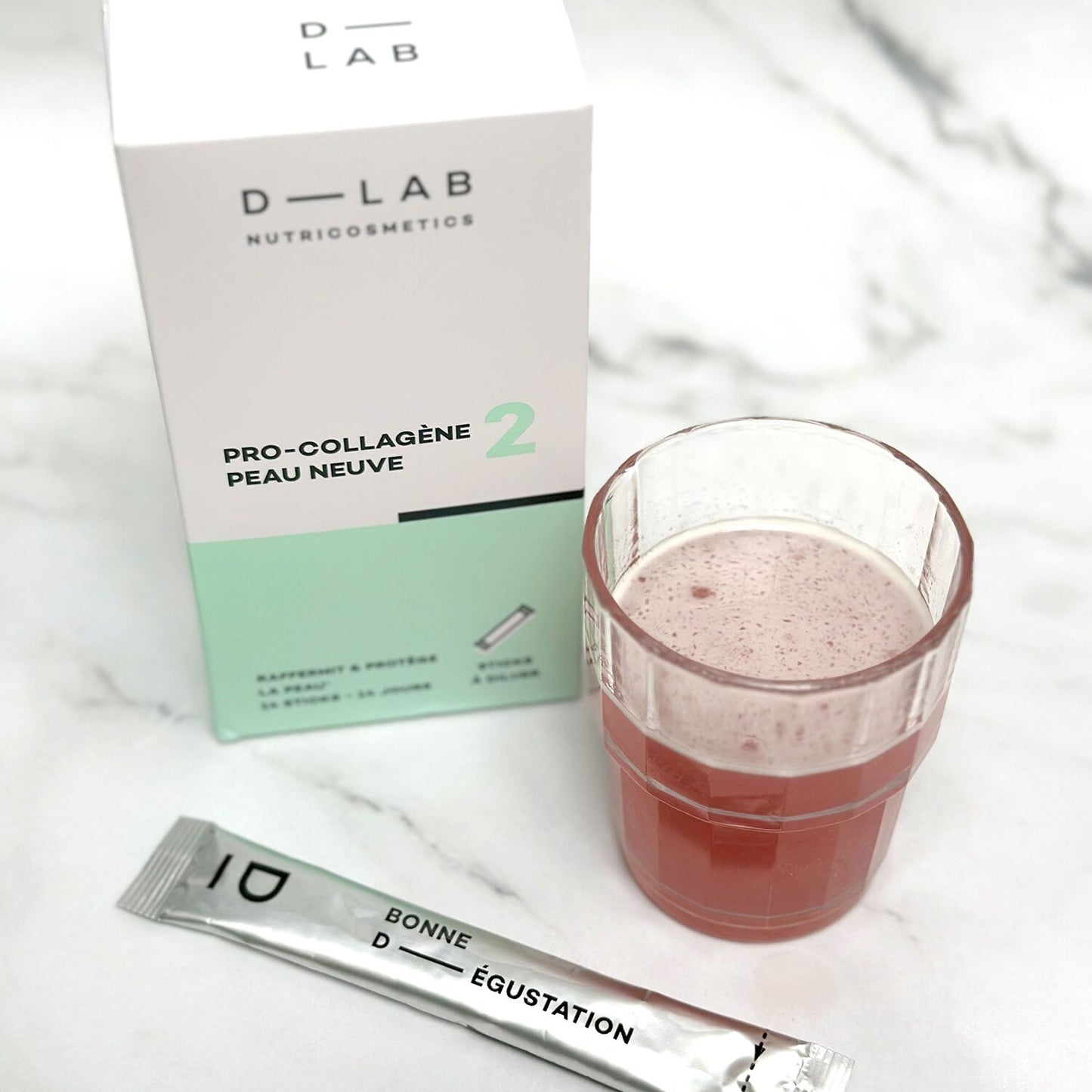 D-LAB Pro-Collagène Peau Neuve 14 Sticks – Anti-Âge, Hydratation & Fermeté Peau