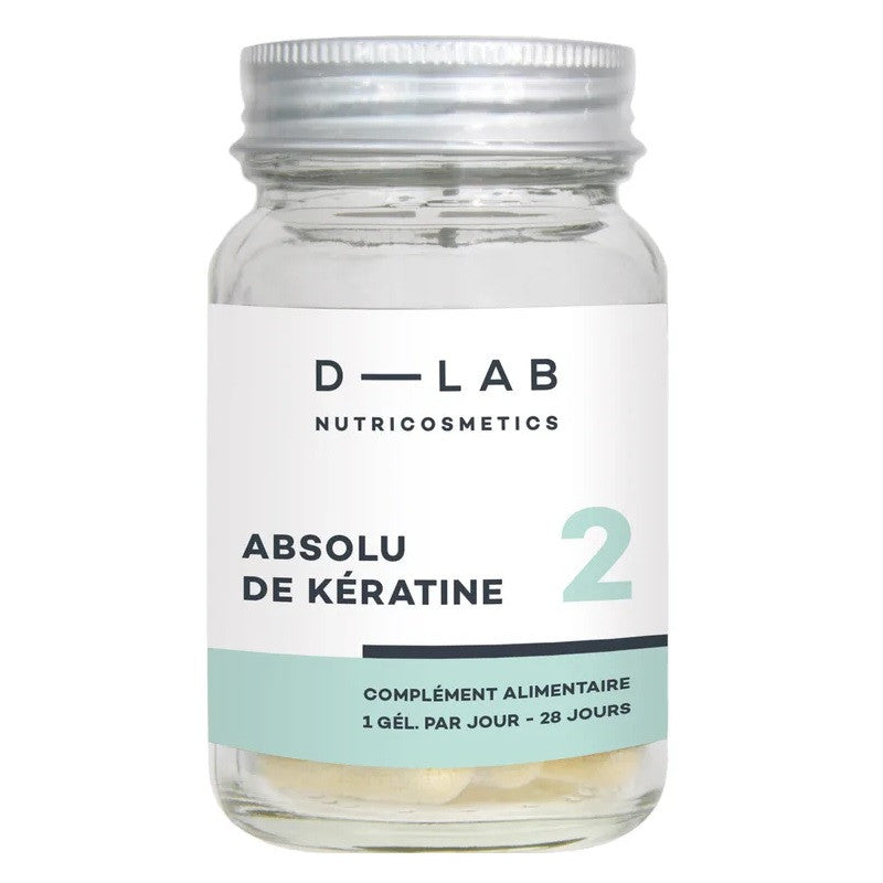 D-LAB Absolu de Kératine 1 Mois – Anti-Chute & Renforcement Cheveux & Ongles (Comprimés)
