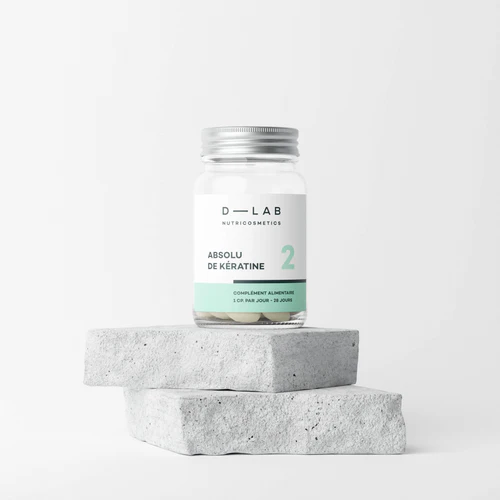 D-LAB Absolu de Kératine 1 Mois – Anti-Chute & Renforcement Cheveux & Ongles (Comprimés)