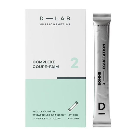 D-LAB Complexe Coupe-Faim 14 sticks – Satiété, Anti-fringales & Contrôle de l’appétit