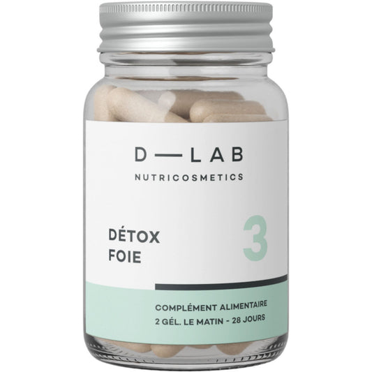 D-LAB Détox Foie 3 Mois – Capsules Détox Hépatique & Élimination