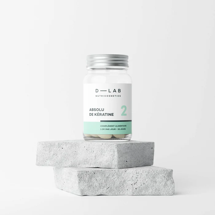 D-LAB Absolu de Kératine 1 Mois – Anti-Chute & Renforcement Cheveux & Ongles (Comprimés)