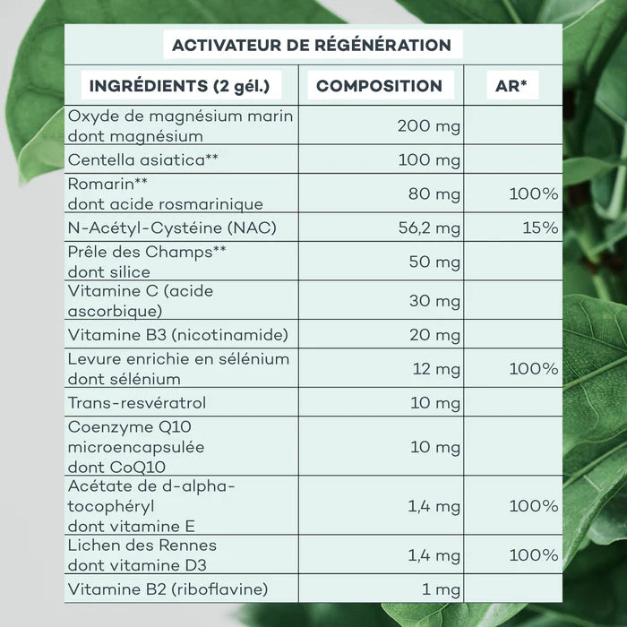 D-LAB Activateur de Régénération 1 mois – Peau Éclatante & Renouvellement Cellulaire (Capsules)