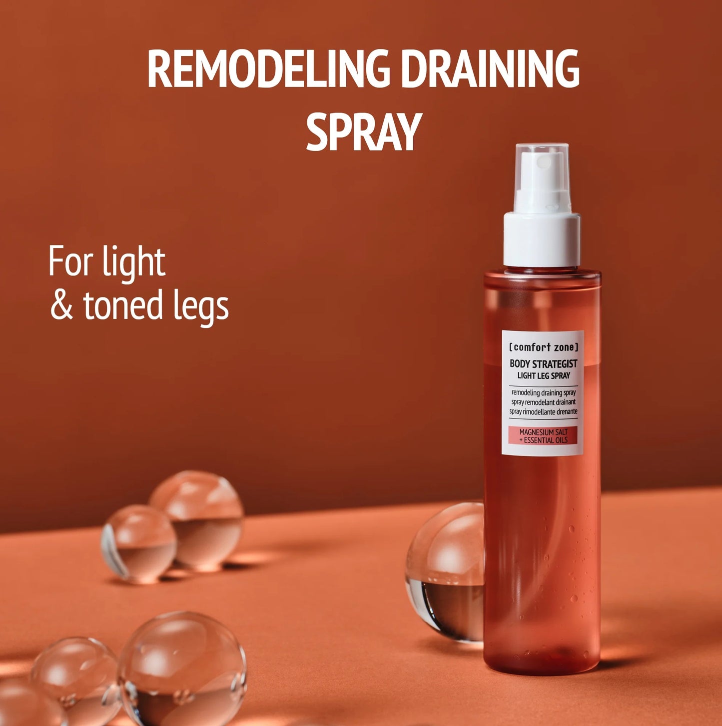 BODY STRATEGIST Light Leg Spray – Spray Fraîcheur Jambes Lourdes – 150 ml | Comfort Zone