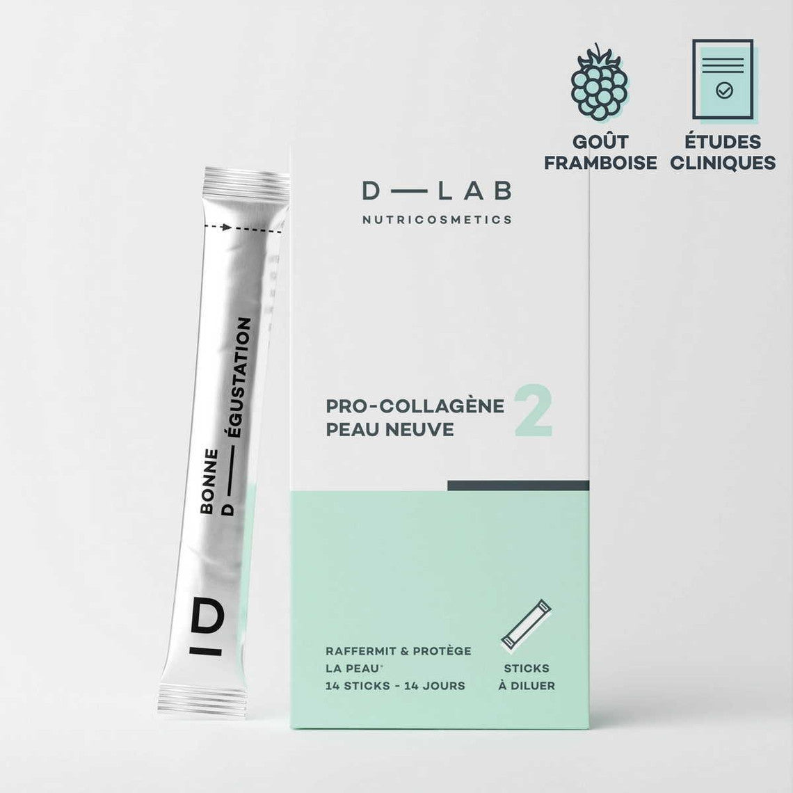 D-LAB Pro-Collagène Peau Neuve 14 Sticks – Anti-Âge, Hydratation & Fermeté Peau
