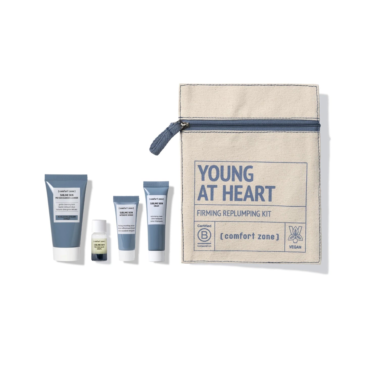 YOUNG AT HEART KIT – Comfort Zone | Routine Anti-Âge Éclat & Fermeté | 4 Soins SUBLIME SKIN